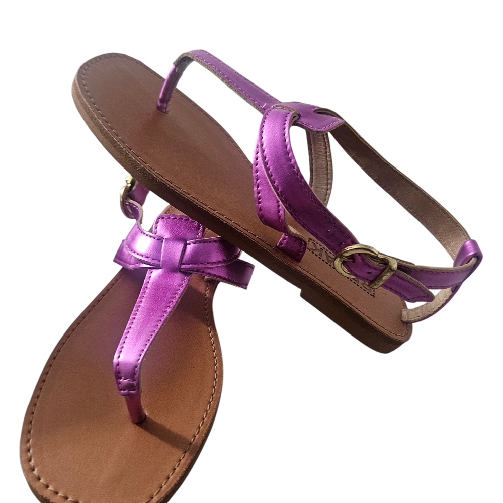 Purple Strappy Sandals